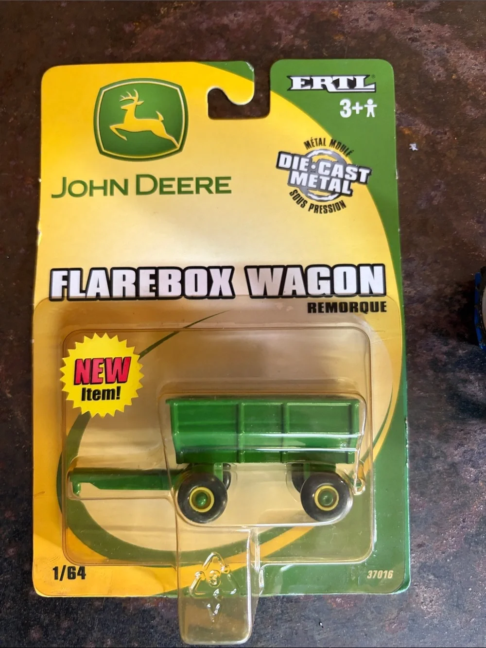 John Deere Farm Cake Toppers (2) VTG ERTL & 1/64 Die-Cast Toy Tractor(Unbranded)